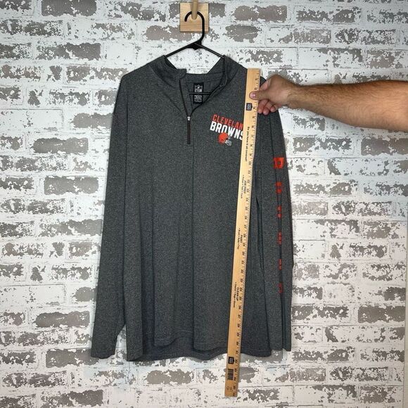 NFL Cleveland browns long sleeve 1/4 zip - Picture 4 of 5